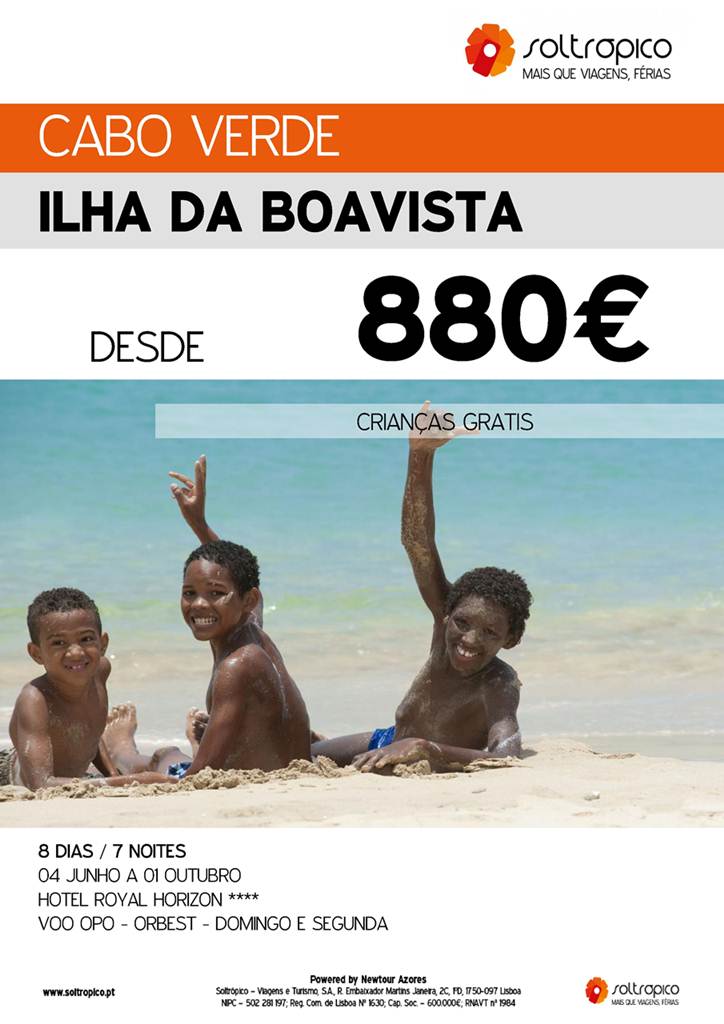 Pacote de férias na Boavista em Cabo Verde desde 880€ com crianças grátis