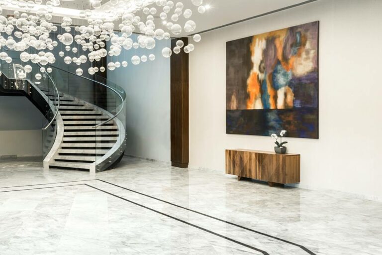 Lobby do hotel de luxo Conrad San Luis Potosi no México