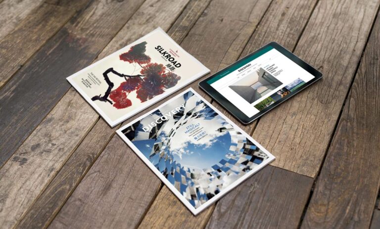 Revistas de bordo Discovery e Silkroad da Cathay Pacific e Cathay Dragon