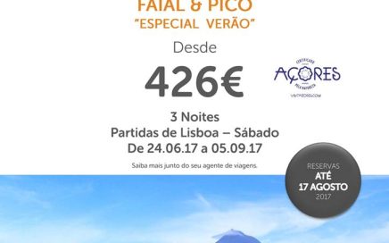 3 noites de férias de Verão nos Açores desde 426€