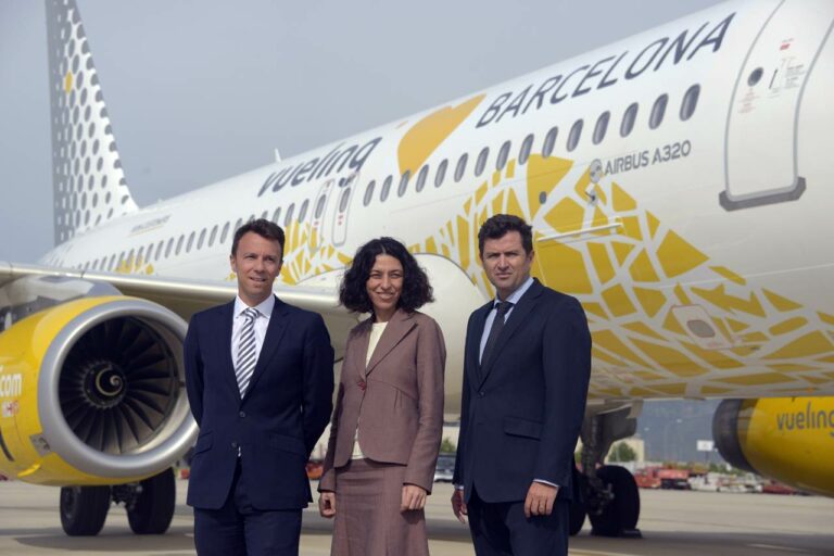 Apresentação do avião Vueling Love Barcelona