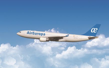 Aeronave A300-200 da Air Europa que serve as rotas de Punta Cana e Cancun