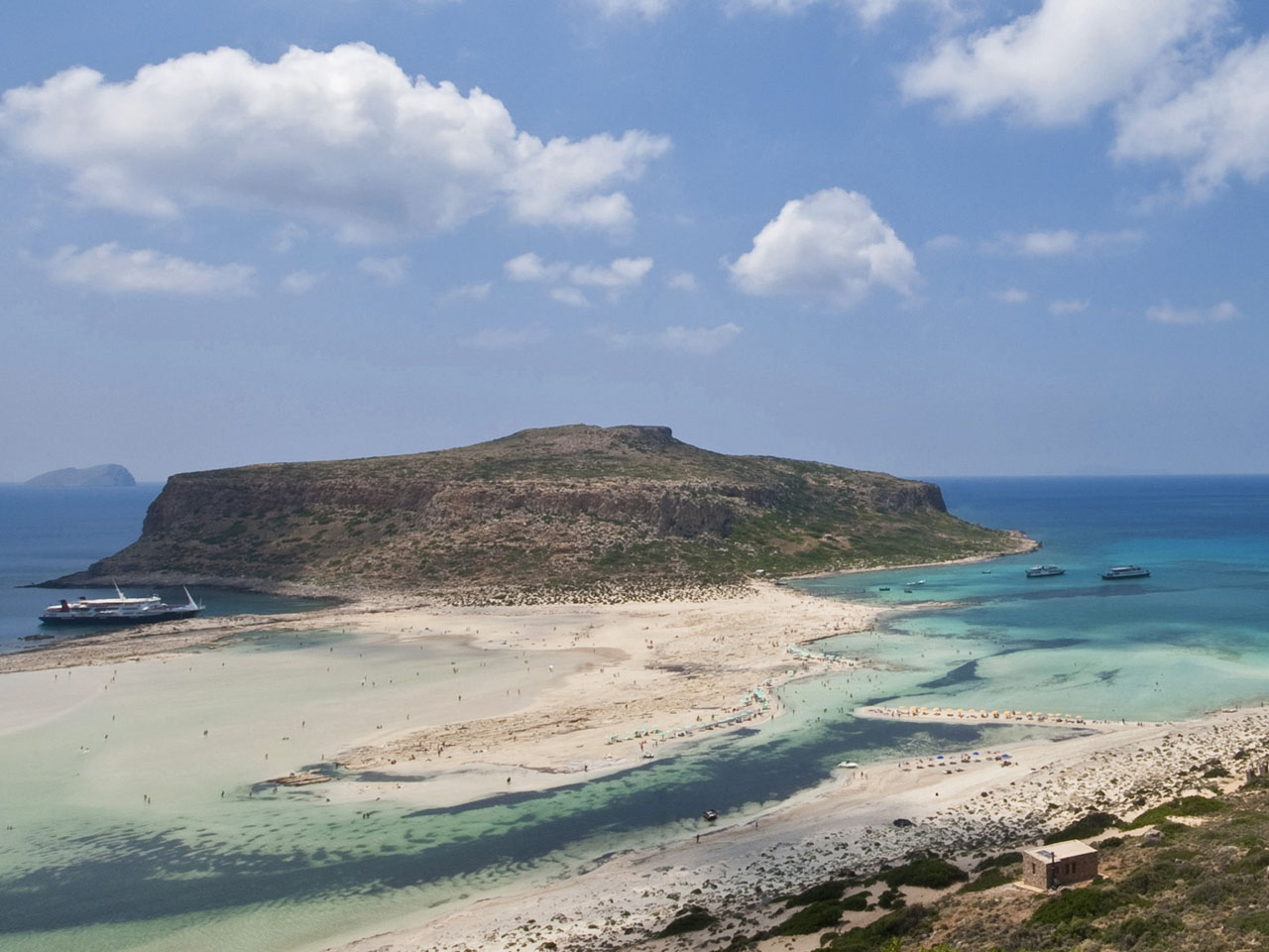 Lagoa de Balos em Chania na ilha de Creta na Grécia