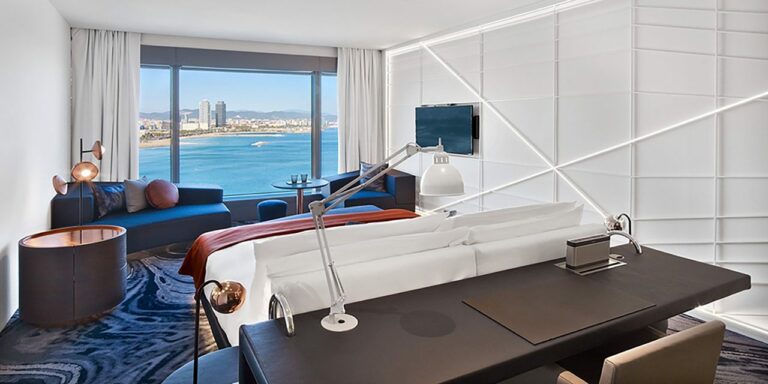 Quarto com vista do hotel W Barcelona