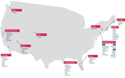 57 Rotas da Low Cost Norwegian nos Estados Unidos