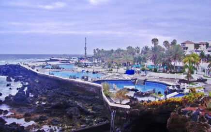 Lago Martiánez em Puerto de La Cruz (Tenerife Norte)
