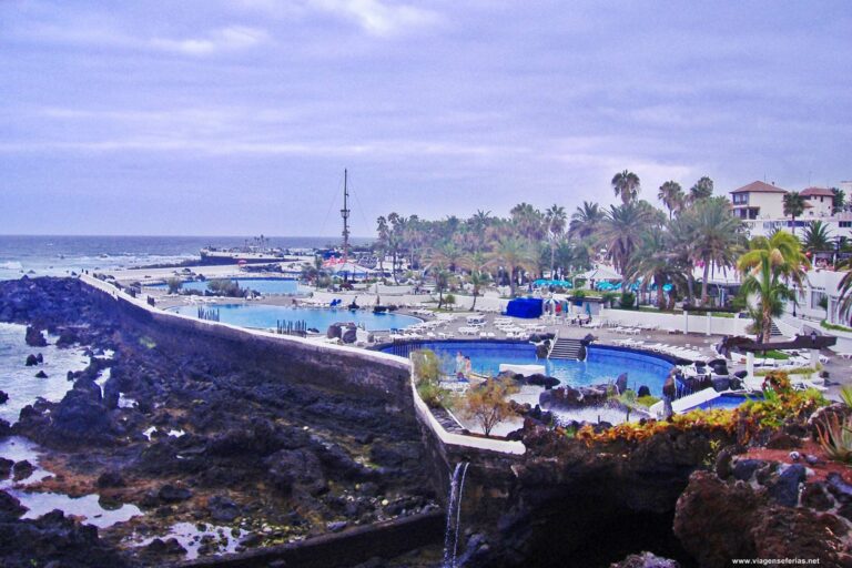 Lago Martiánez em Puerto de La Cruz (Tenerife Norte)