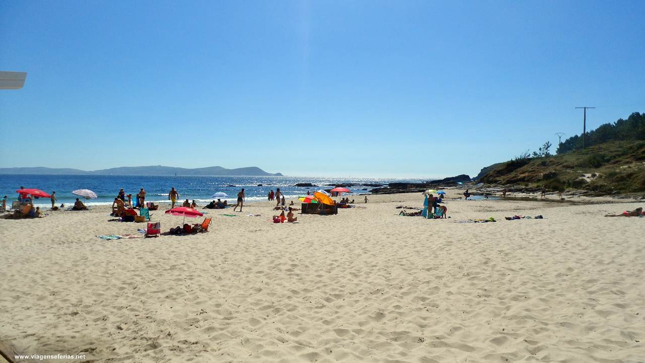 Praia de Major em Sanxenxo na Galiza