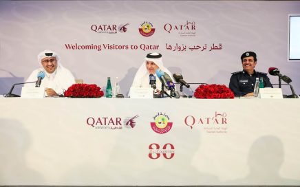 Anúncio dos responsáveis do Qatar pela isenção de visto para 80 países