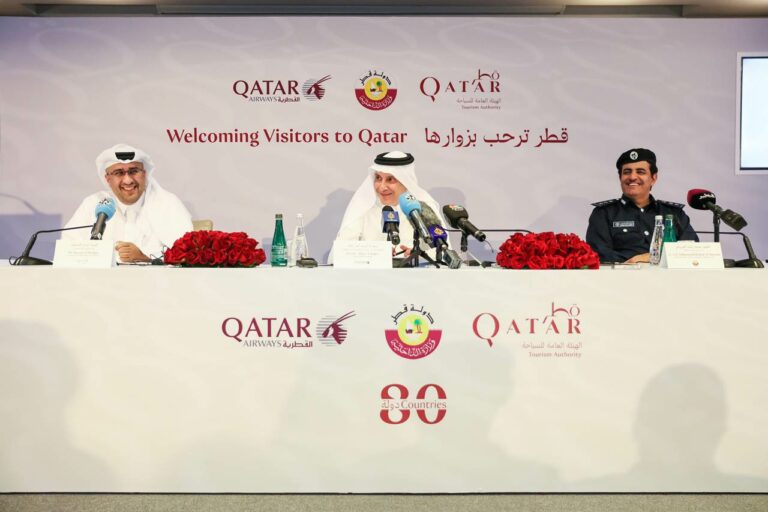 Anúncio dos responsáveis do Qatar pela isenção de visto para 80 países
