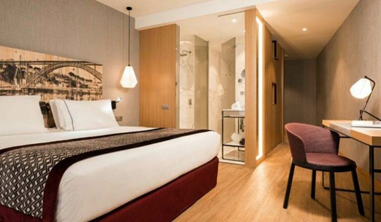 Quarto do hotel Eurostars Porto Centro na cidade do Porto