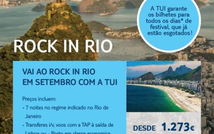 Viagem ao Brasil para ver o Rock in Rio desde 1273€