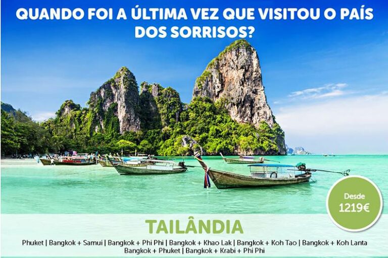 Promoções férias na Tailândia até Dezembro desde 1219€