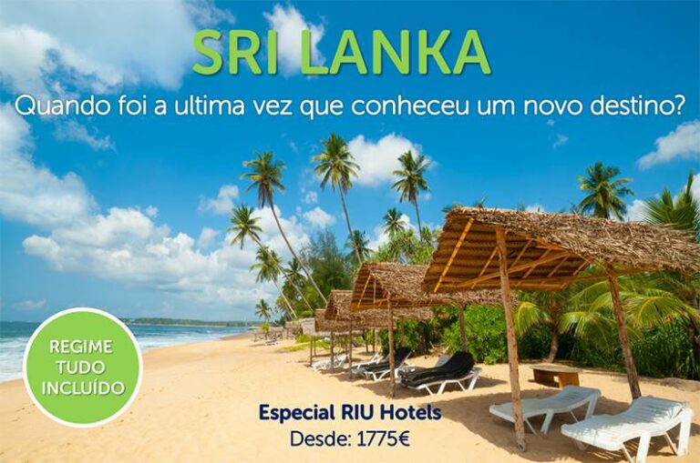 Promoção de Pacotes de férias para paraia no Sri-Lanka desde 1775€