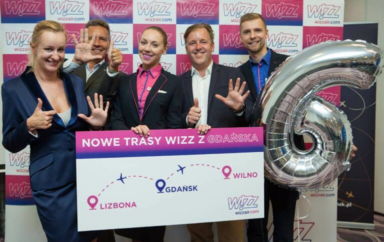 Apresentação das rotas de Gdansk para Lisboa e Vilnius da Wizz Air