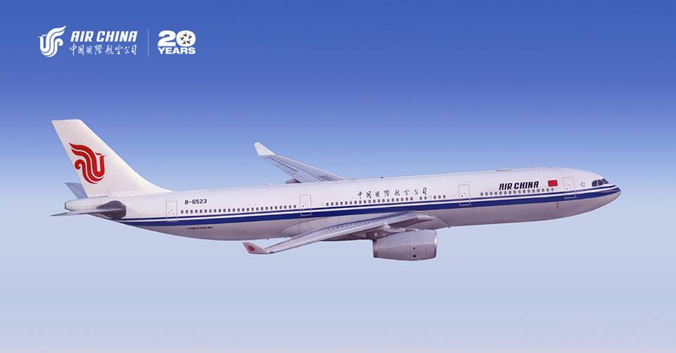 Aeronave A330 da companhia aérea Air China