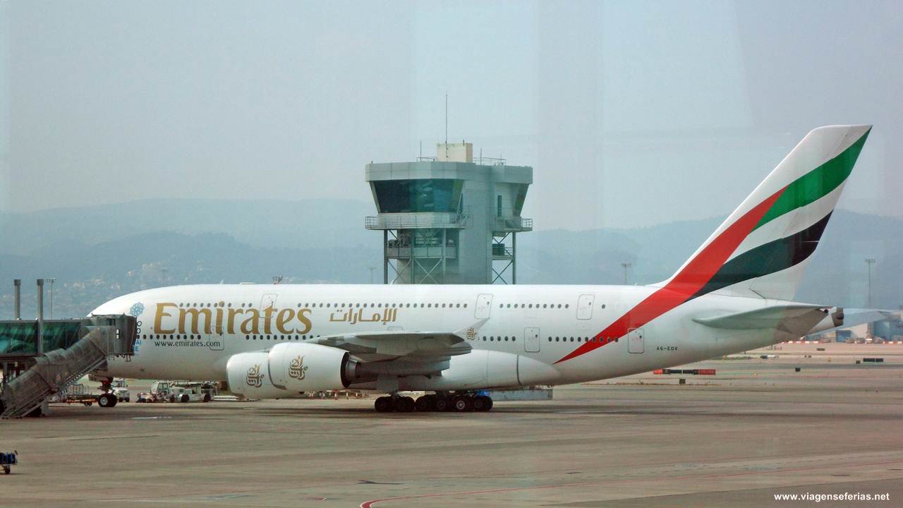 A380 da Emirates idêntico aos 2 que a Hi Fly vai ter