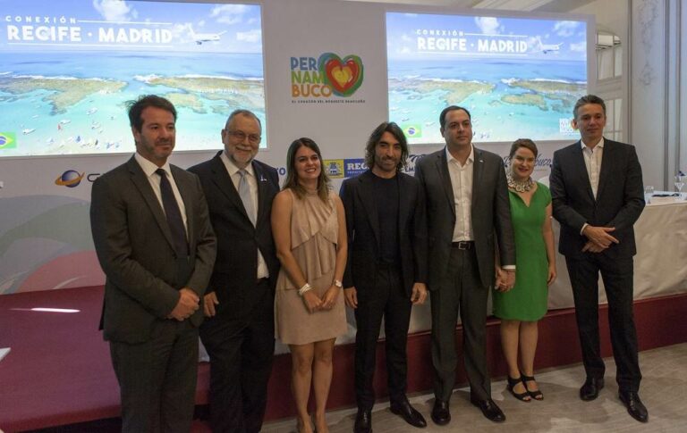 Apresentação da rota Madrid - Recife da Air Europa