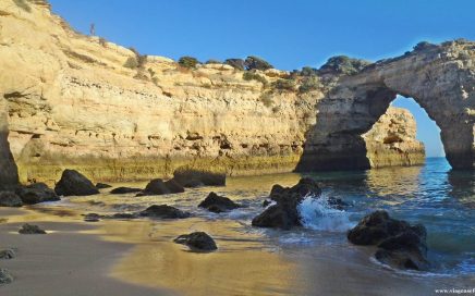 Praia do Algarve que foi eleito melhor destino de praia da Europa dos WTA 2017