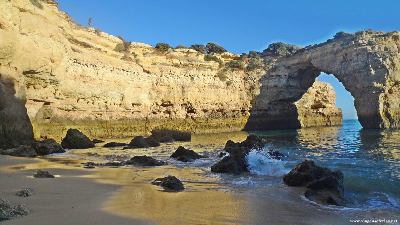Praia do Algarve que foi eleito melhor destino de praia da Europa dos WTA 2017