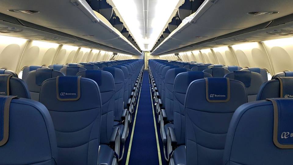 Interior dos novos aviões B737-800 da Air Europa