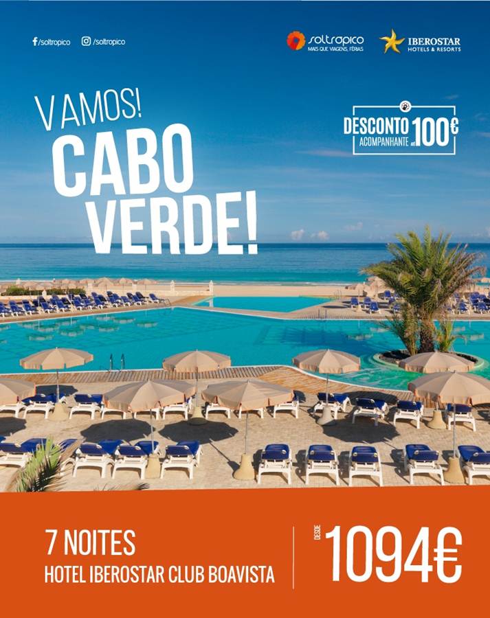 Desde 707€ Férias em Cabo Verde com partidas em Setembro do Porto