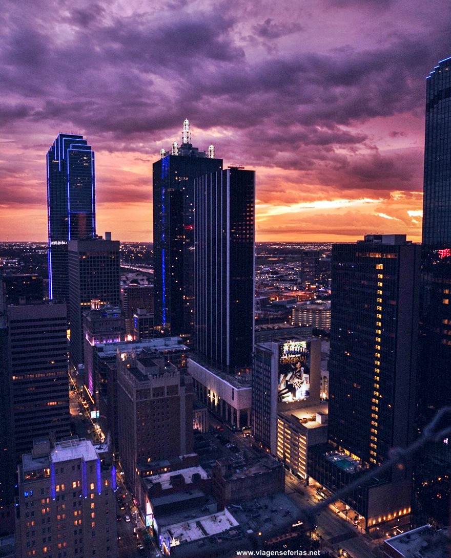 skyline da cidade de Dallas nos EUA