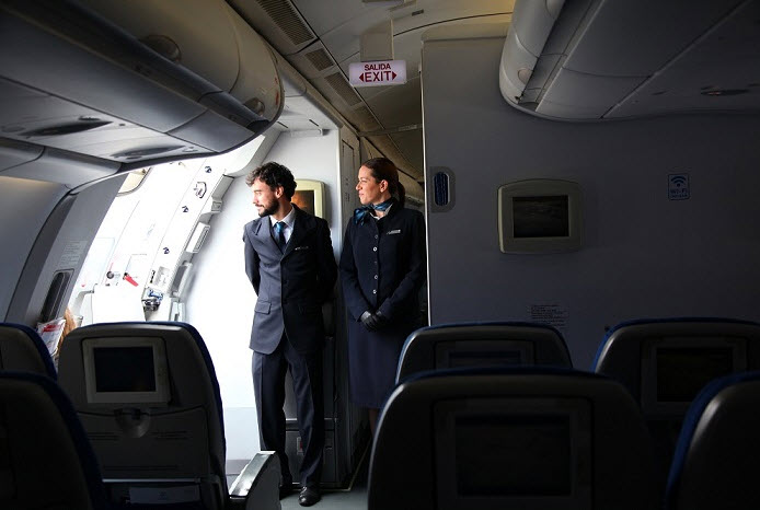 Momento de embarque numa aeronave da Air Europa