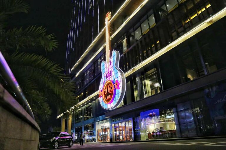 Entrada do Hard Rock Hotel Shenzhen na China