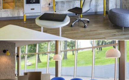 Quarto e Lounge do hotel ibis Styles New York LaGuardia Airport