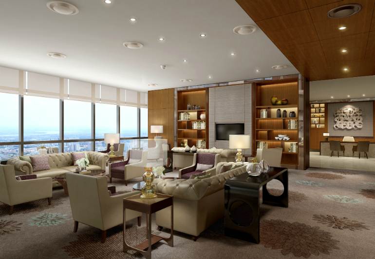 Club no hotel Intercontinental Hanoi Landmark72 no Vietname