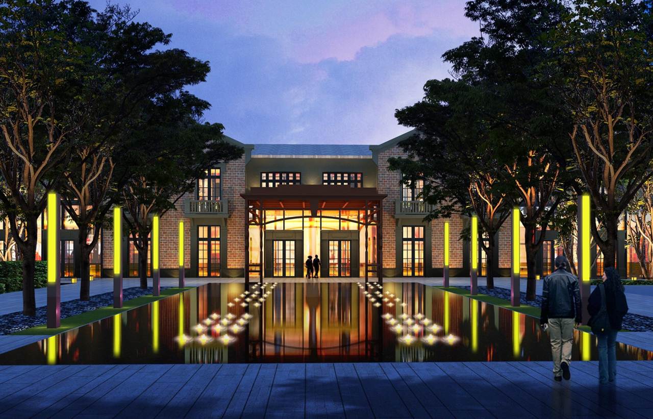 Entrada do hotel Meliá Shanghai Parkside (Projecto)
