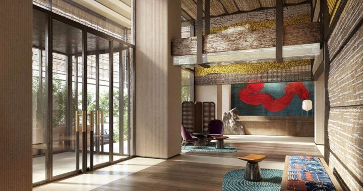 Lobby do hotel Nobu Barcelona