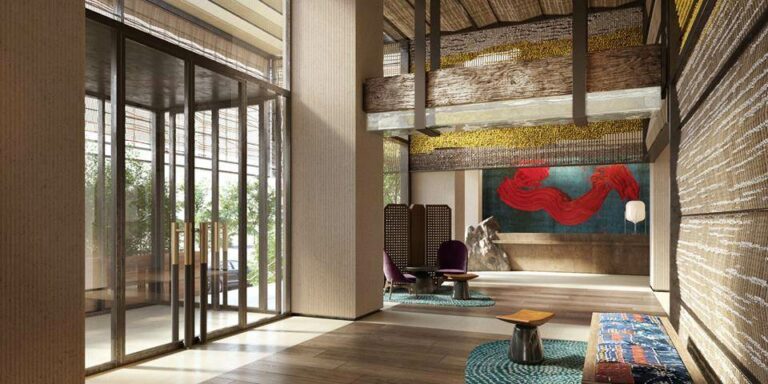 Lobby do hotel Nobu Barcelona