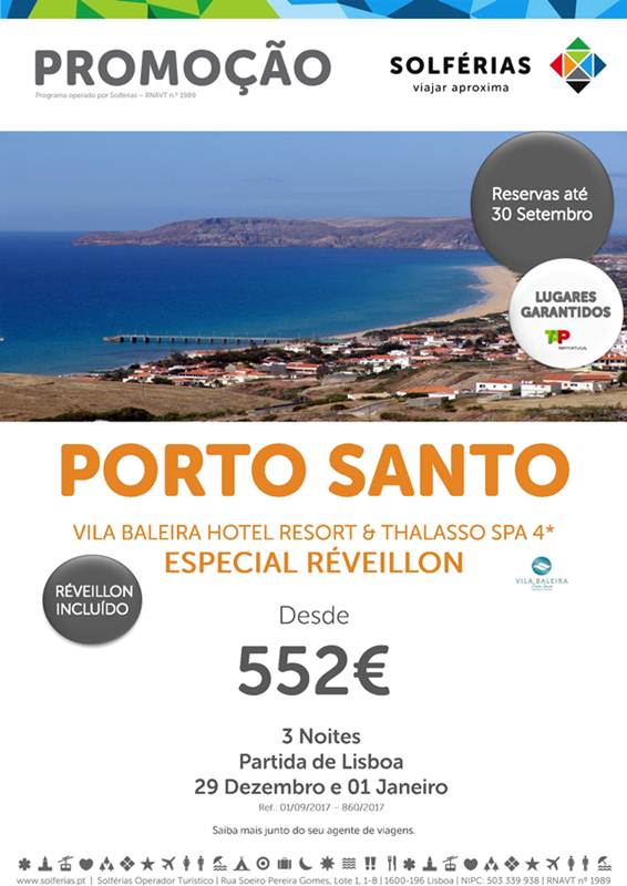Fim de Ano em Porto Santo (3 noites) desde 552€