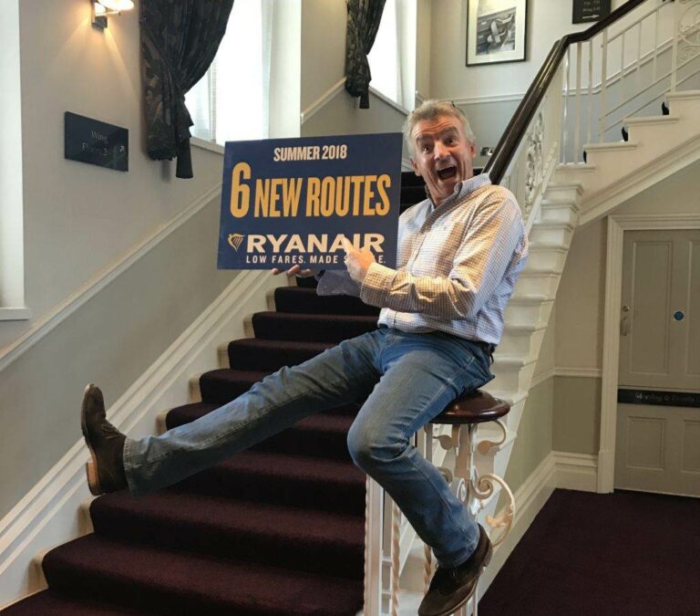 Michael O’Leary apresenta novas rotas da Ryanair em Londres para o Verão 2018
