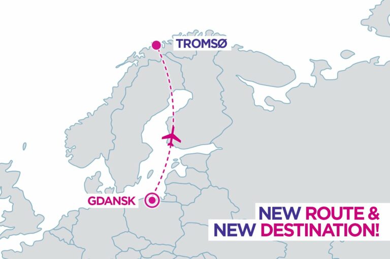 Rota entre Gdansk e Tromso da low cost Wizz Air