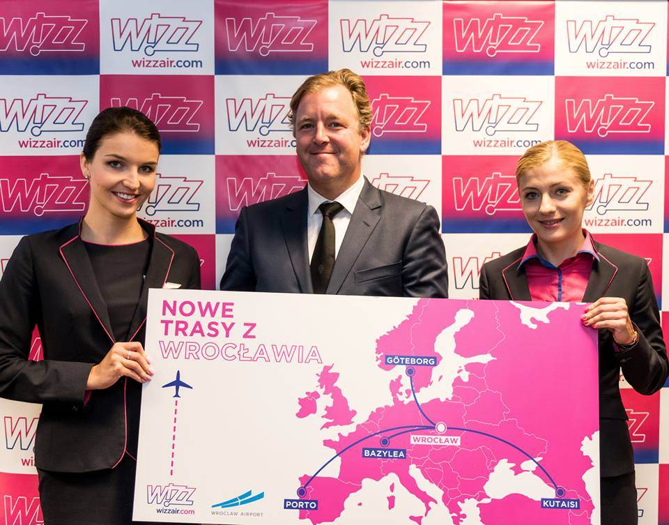 Apresentação das 4 rotas incluindo o Porto da Wizz Air desde Wroclaw