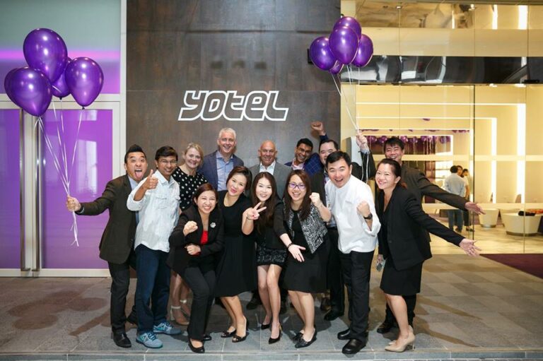 No dia de inauguração do YOTEL Singapura