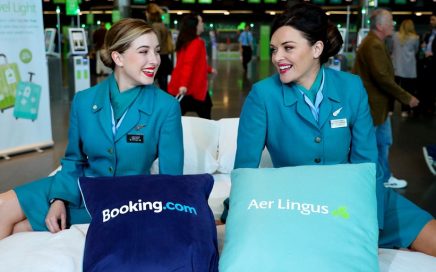 Apresentação da parceria aer Lingus e booking.com