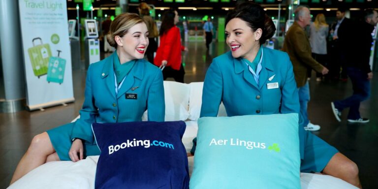 Apresentação da parceria aer Lingus e booking.com