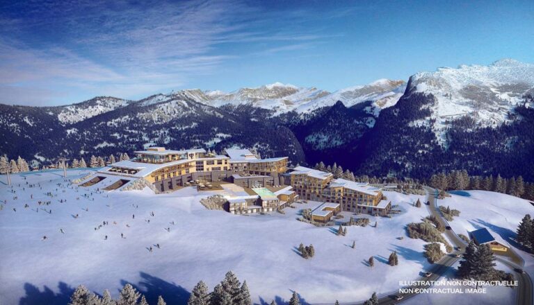 Vista aérea do Club Med Grand Massif Samoëns Morillon