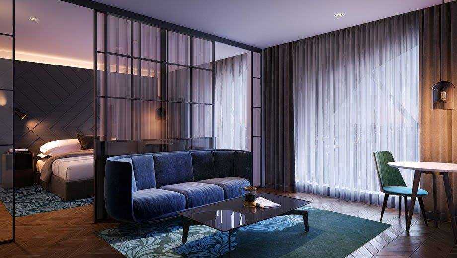 Quarto do West Hotel Sydney, Curio Collection by Hilton