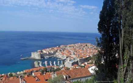 Parte histórica de Dubrovnik vista de cima