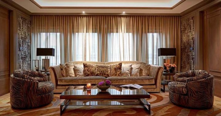 Sala de estar no hotel TwentySeven de 6 estrelas em Amesterdão
