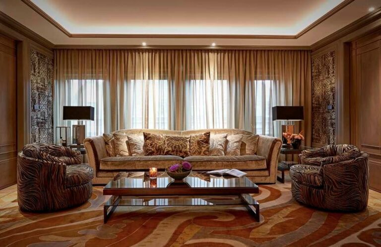 Sala de estar no hotel TwentySeven de 6 estrelas em Amesterdão
