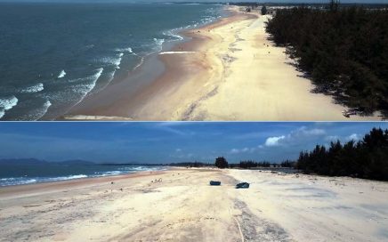 Praia de Ho Tram no Vietname