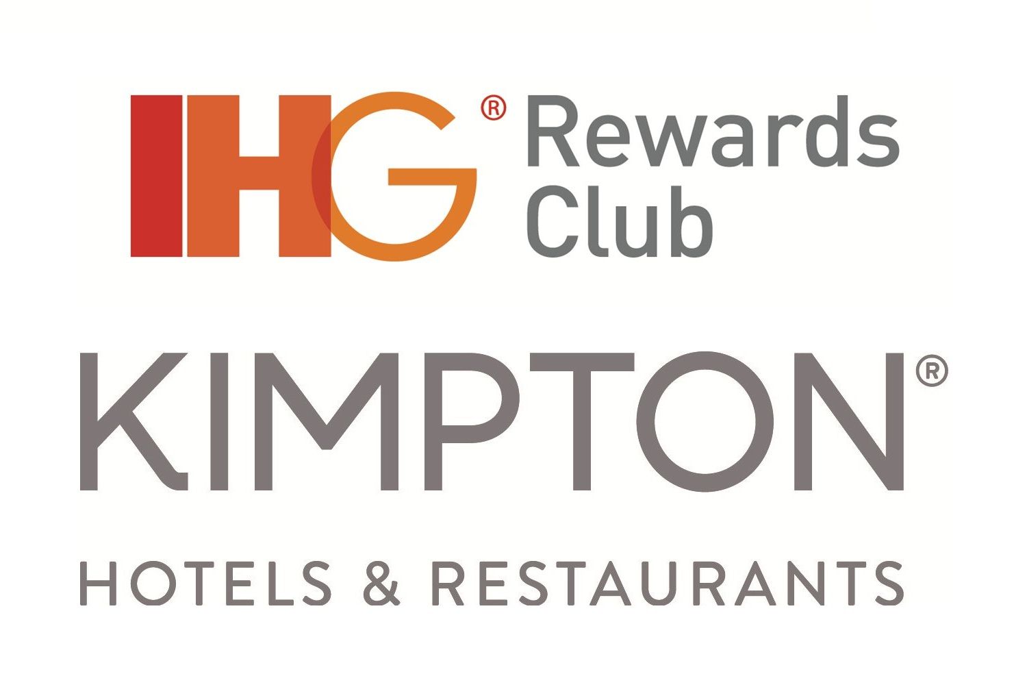 Logo do programa IHG Rewards e dos hotéis Kimpton