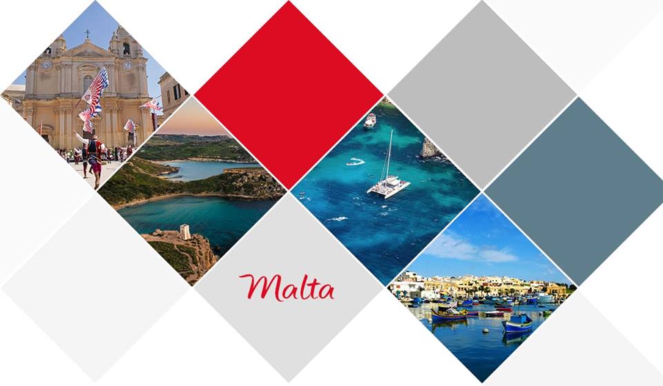 Imagem mosaico com fotos de Malta