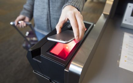 Cartão de embarque digital da app United